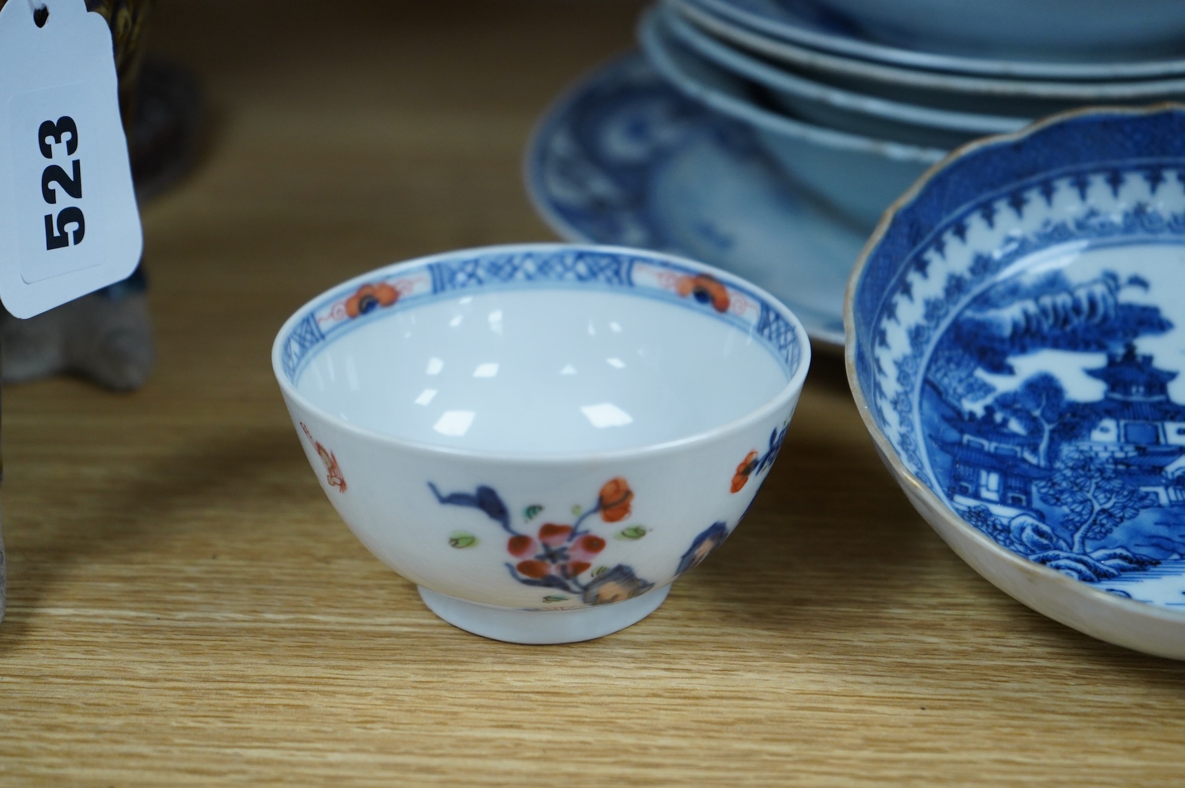 A group of 18th/19th century Chinese blue and white plates and dishes, largest 23cm in diameter